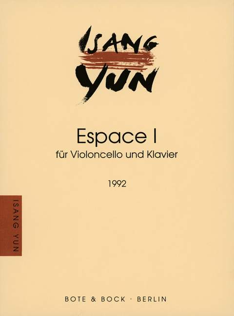 Vorderes Coverbild Espace I 