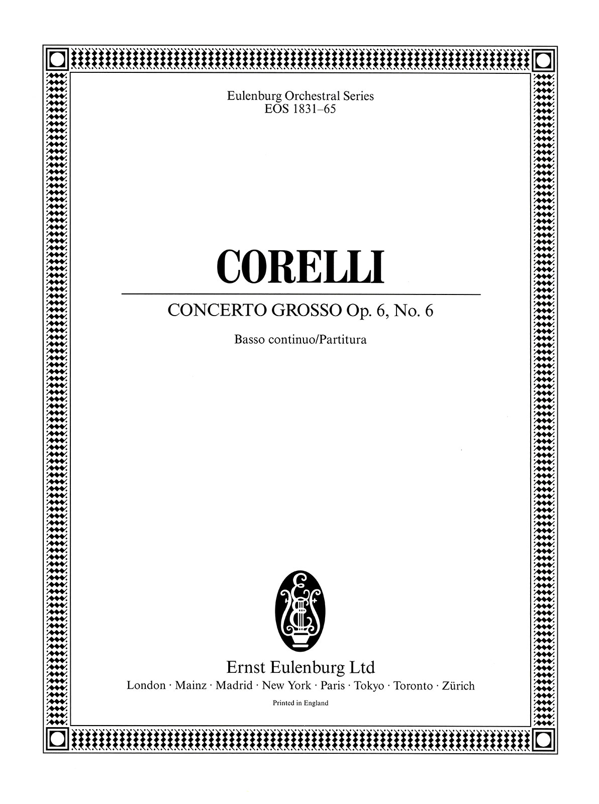 Vorderes Coverbild Concerto grosso F-Dur op. 6/6