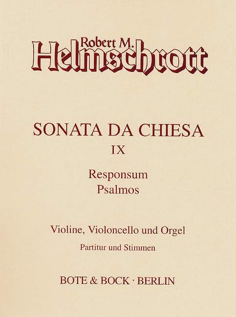 Vorderes Coverbild Sonata da chiesa IX 