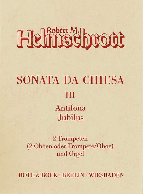 Vorderes Coverbild Sonata da chiesa III 