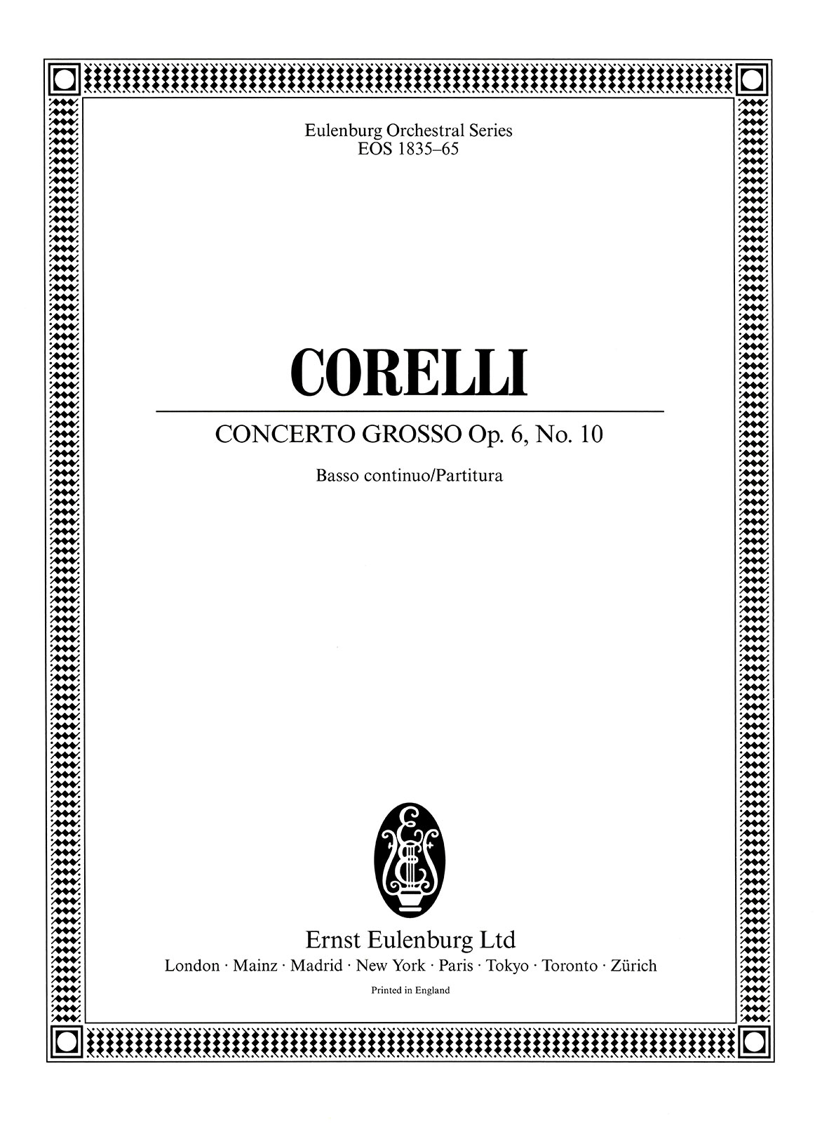 Vorderes Coverbild Concerto grosso C-Dur op. 6/10