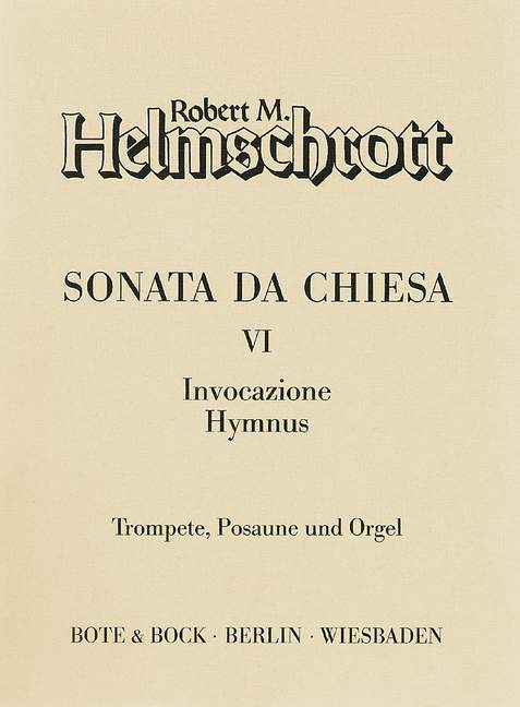 Vorderes Coverbild Sonata da chiesa VI 
