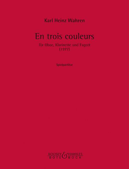 Vorderes Coverbild En trois couleurs 
