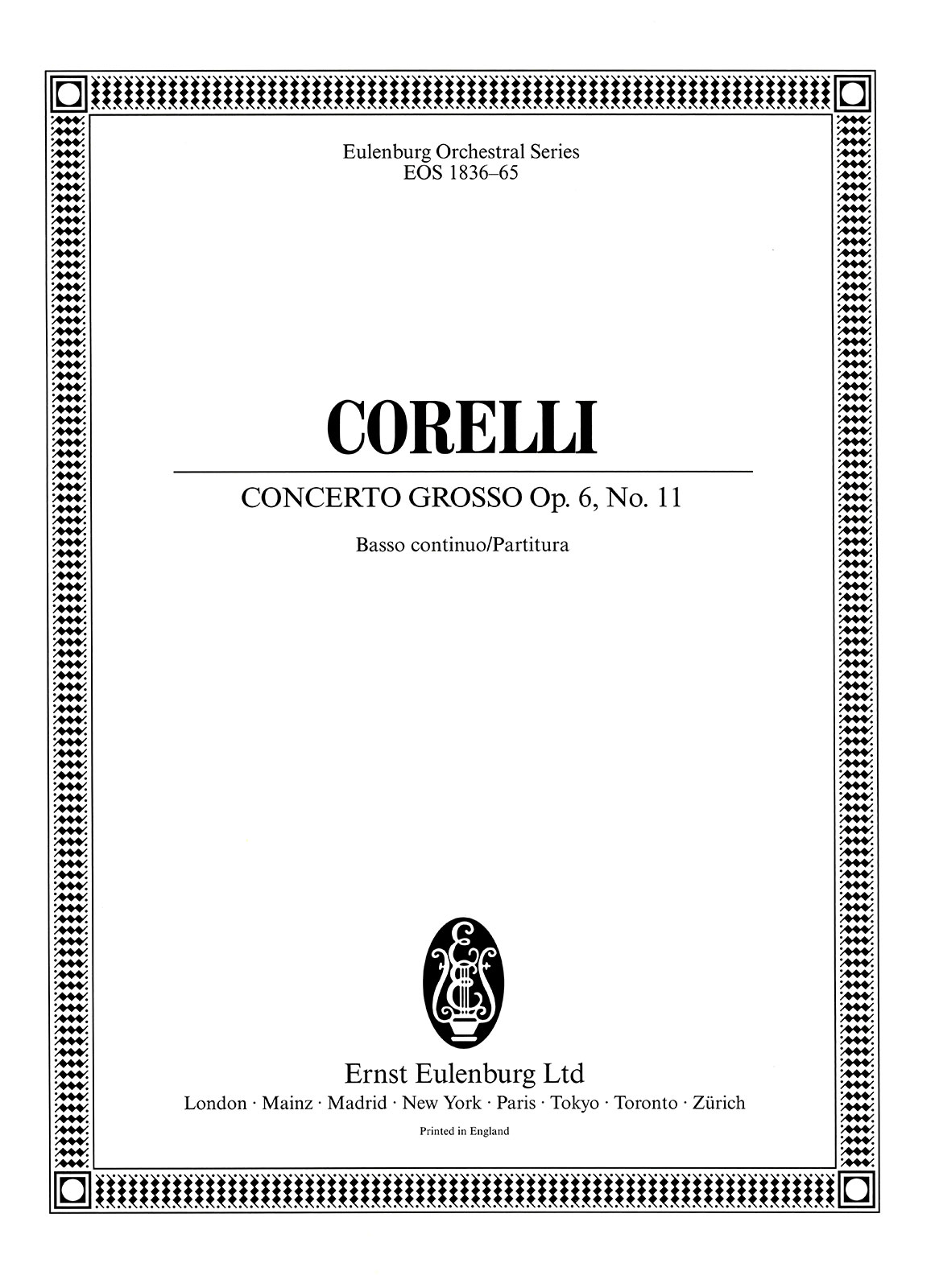 Vorderes Coverbild Concerto grosso B-Dur op. 6/11