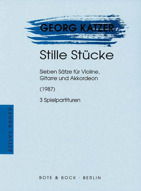 Vorderes Coverbild Stille Stücke 