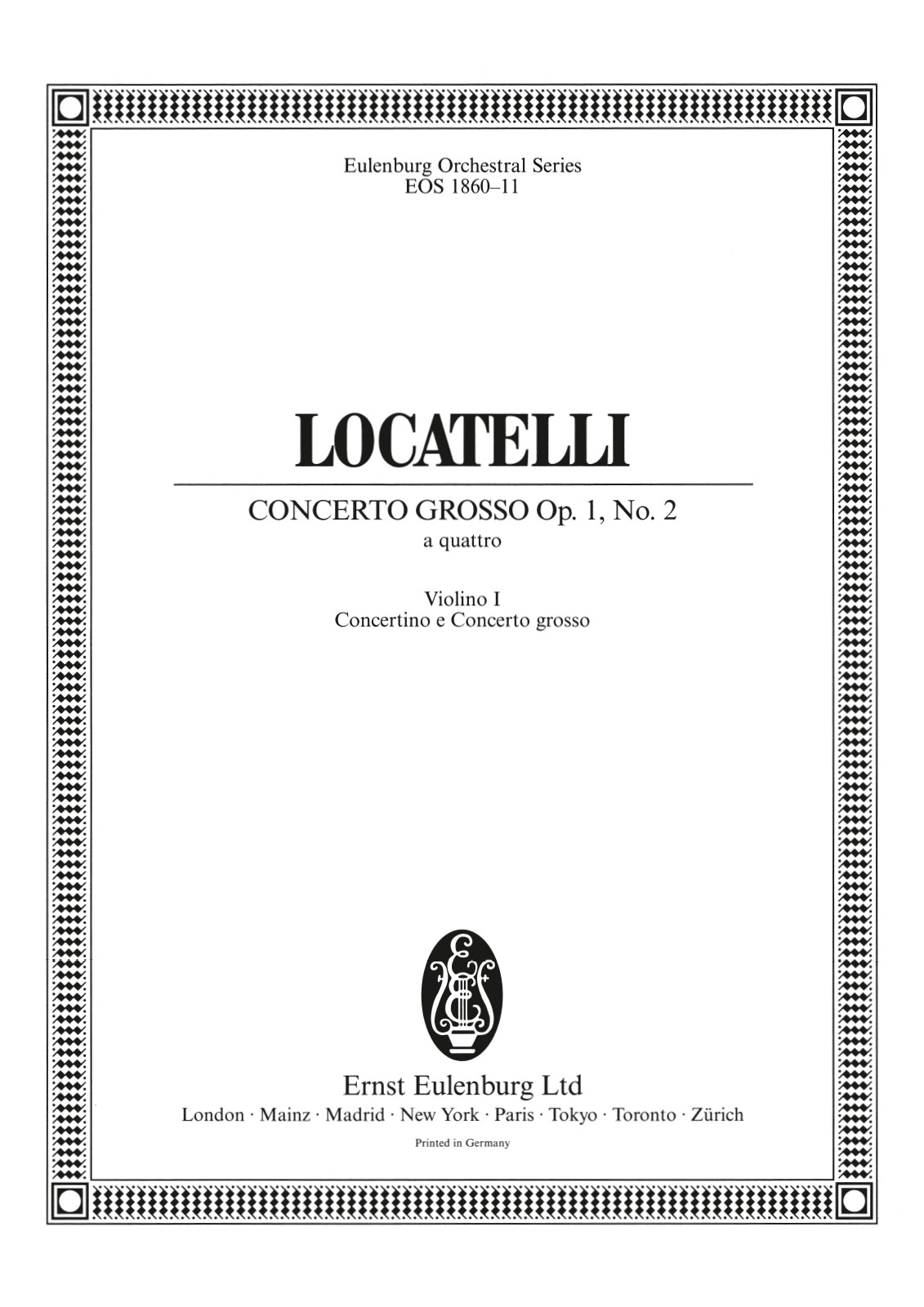 Vorderes Coverbild Concerto grosso Nr. 2 c-Moll op. 1