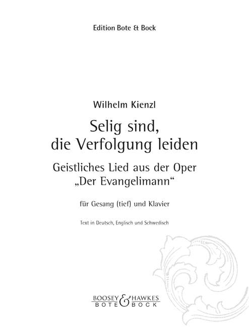 Vorderes Coverbild Der Evangelimann 