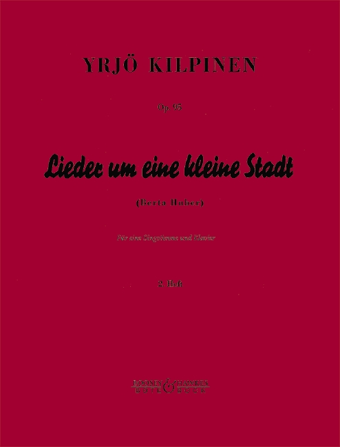 Vorderes Coverbild Lieder um eine kleine Stadt op. 95 Heft 2