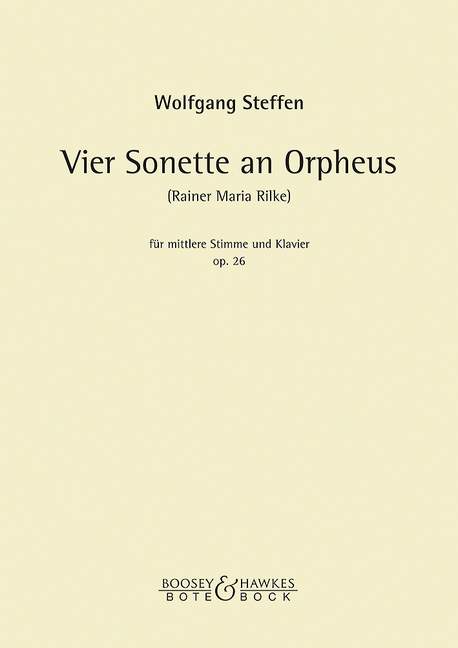 Vorderes Coverbild Vier Sonette an Orpheus op. 26 