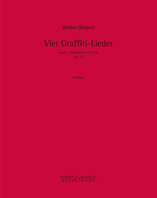 Vorderes Coverbild Vier Lieder nach Graffiti-Texten op. 25 
