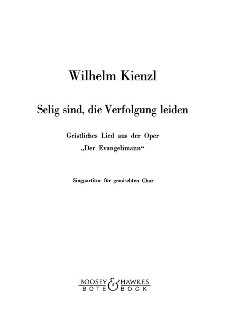 Vorderes Coverbild Der Evangelimann 