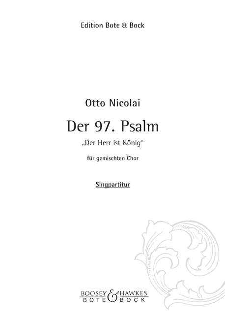 Vorderes Coverbild Der 97. Psalm 