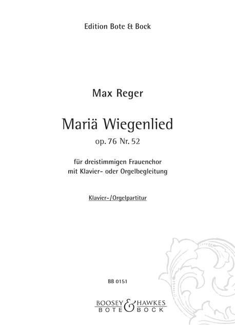 Vorderes Coverbild Mariä Wiegenlied op. 76/52 