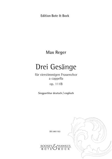 Vorderes Coverbild Drei Gesänge op. 111b 