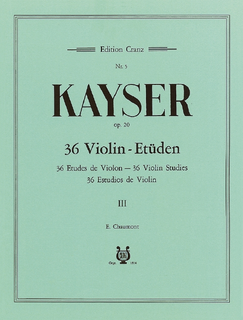 Vorderes Coverbild 36 Etüden op. 20 Band 3