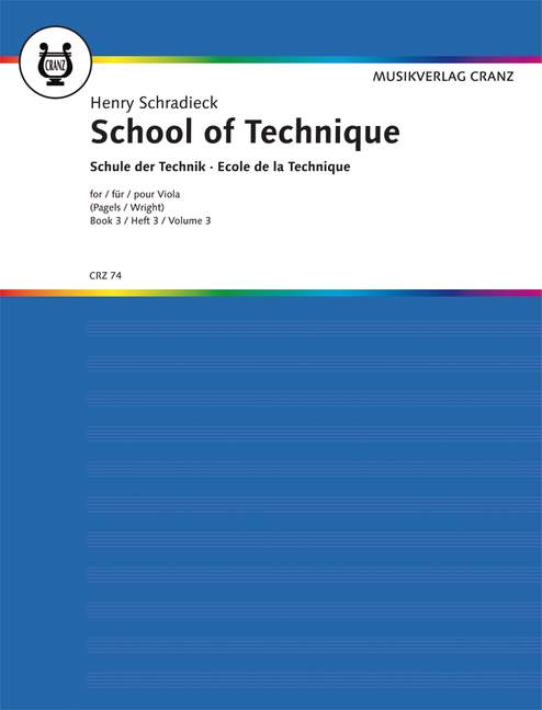 Vorderes Coverbild Schule der Violatechnik Band 3