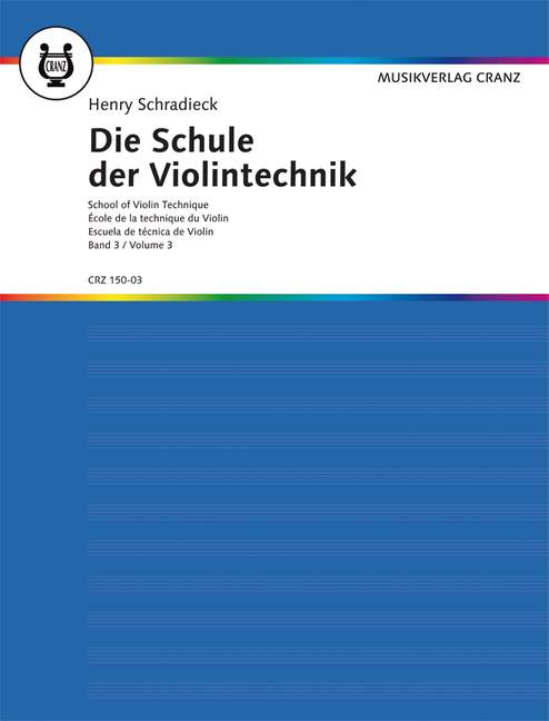 Vorderes Coverbild Die Schule der Violintechnik Band 3