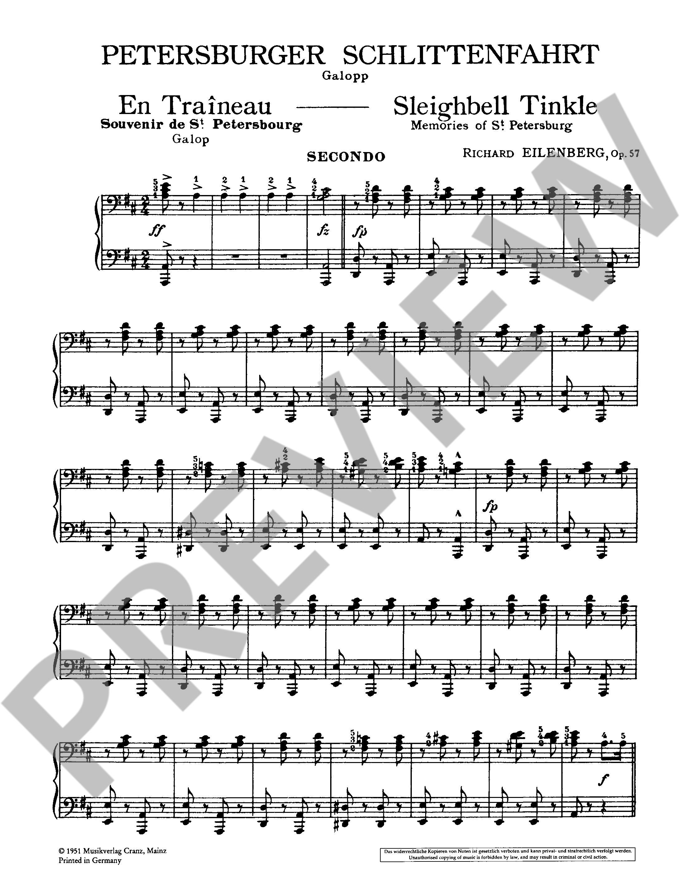 Anderes Coverbild Petersburger Schlittenfahrt op. 57 