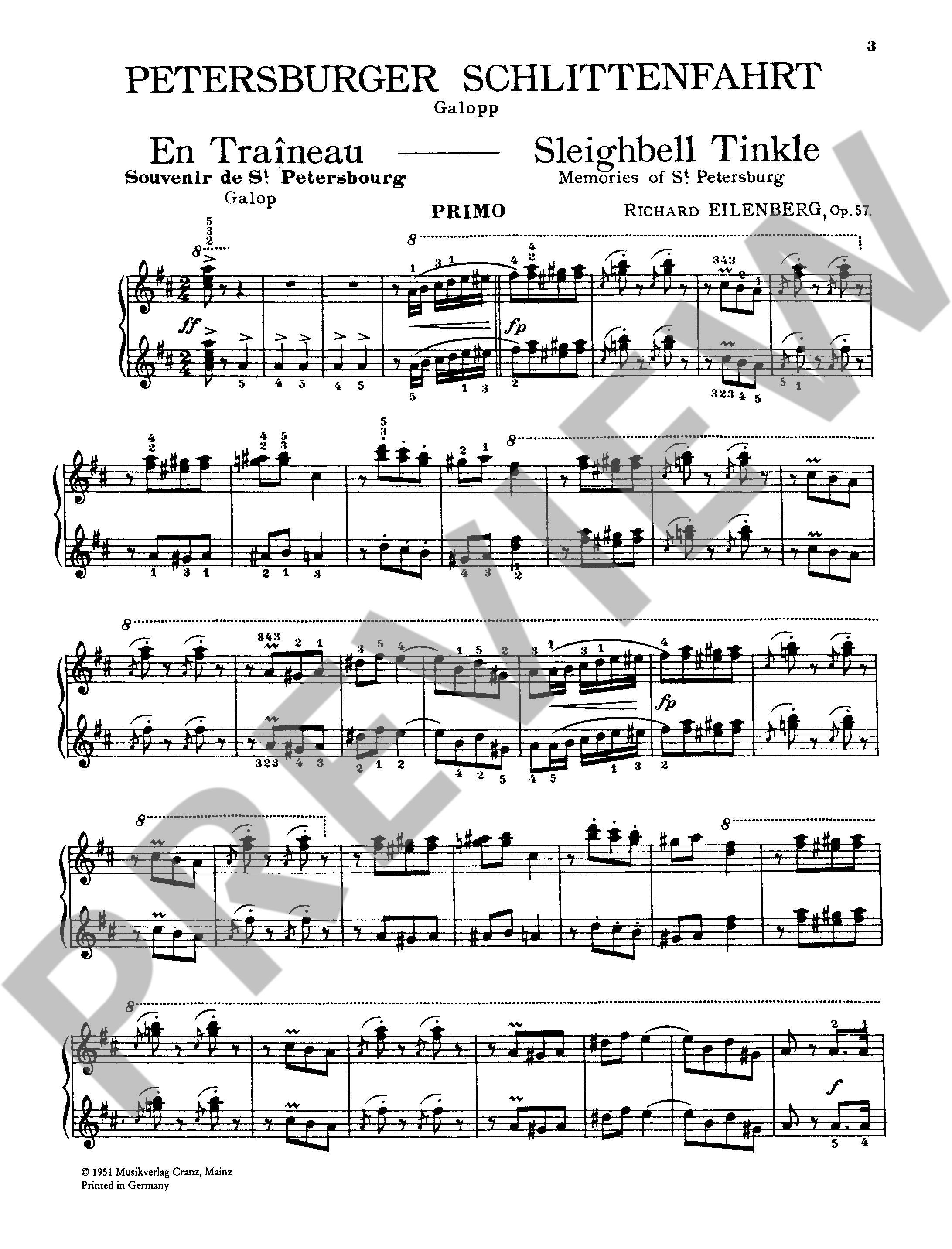 Anderes Coverbild Petersburger Schlittenfahrt op. 57 