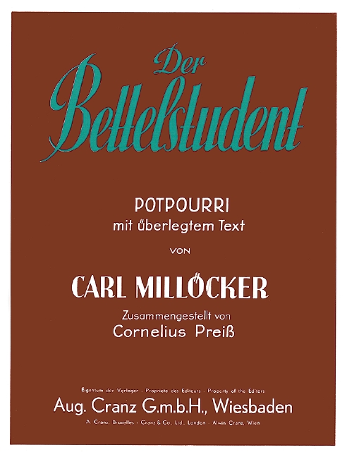 Vorderes Coverbild Der Bettelstudent 
