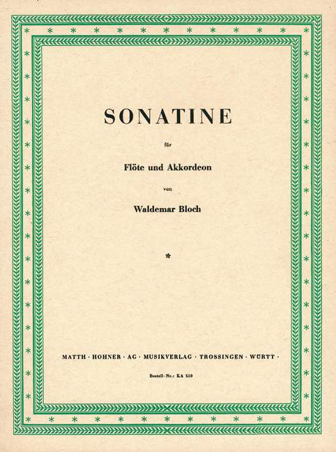 Vorderes Coverbild Sonatine 