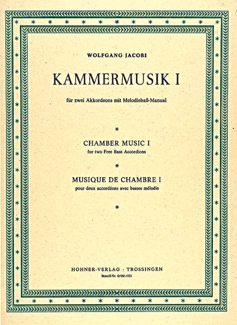 Vorderes Coverbild Kammermusik I Band 1