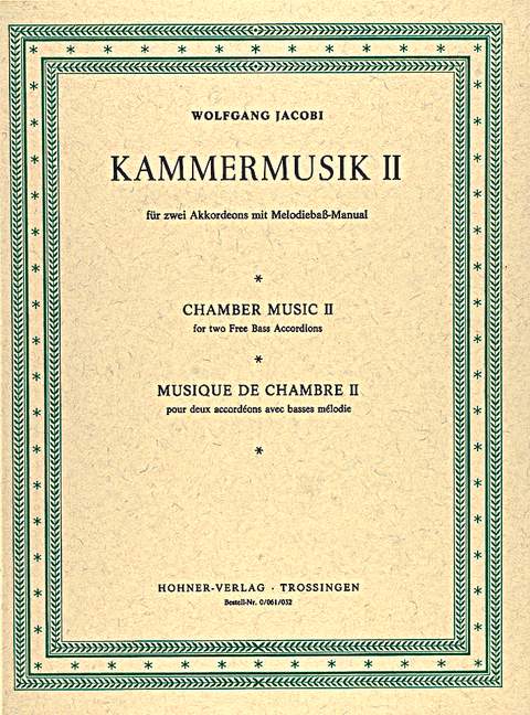 Vorderes Coverbild Kammermusik II Band 2