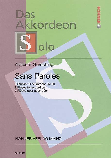 Vorderes Coverbild Sans Paroles 
