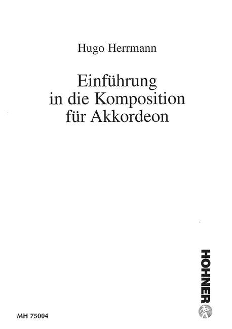 Vorderes Coverbild Einführung in die Komposition für Akkordeon 