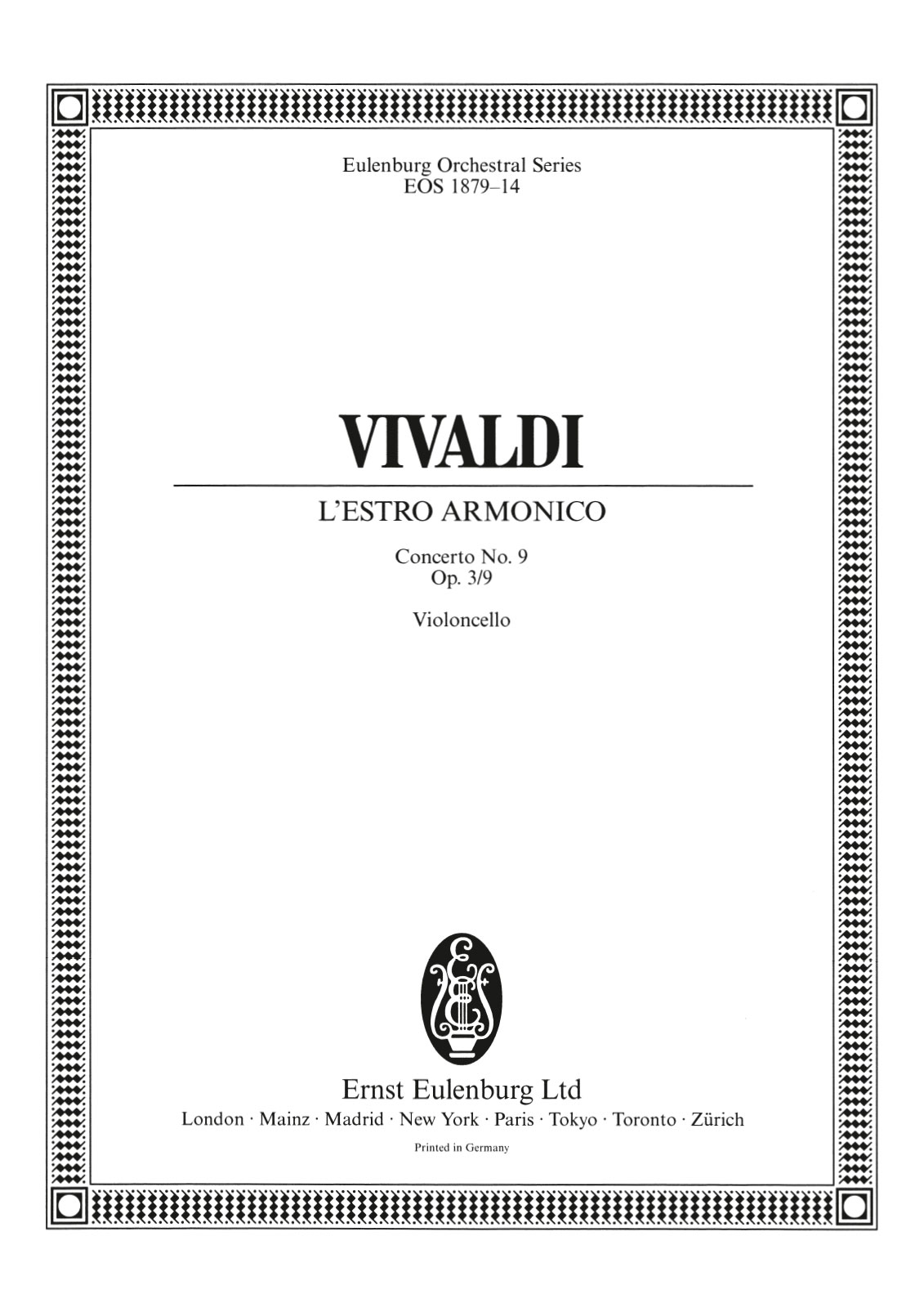 Vorderes Coverbild Concerto D-Dur op. 3/9 RV 230