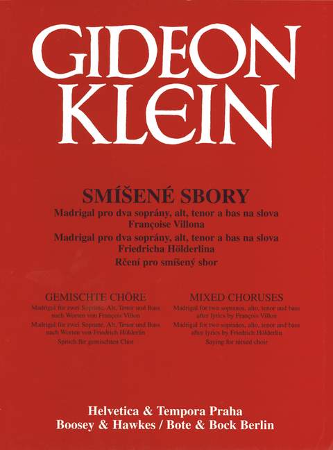 Vorderes Coverbild Zwei Madrigale / Spruch 