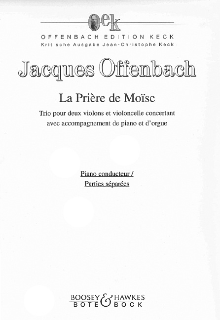 Vorderes Coverbild La Prière de Moïse 