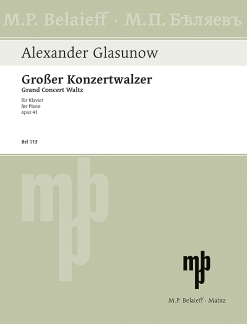 Vorderes Coverbild Großer Konzertwalzer Es-Dur op. 41 