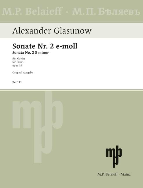 Vorderes Coverbild Sonate Nr. 2 e-Moll op. 75 