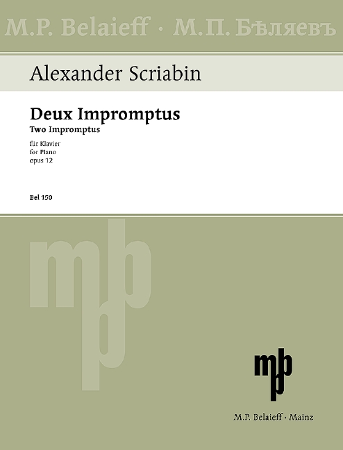 Vorderes Coverbild Deux Impromptus op. 12 