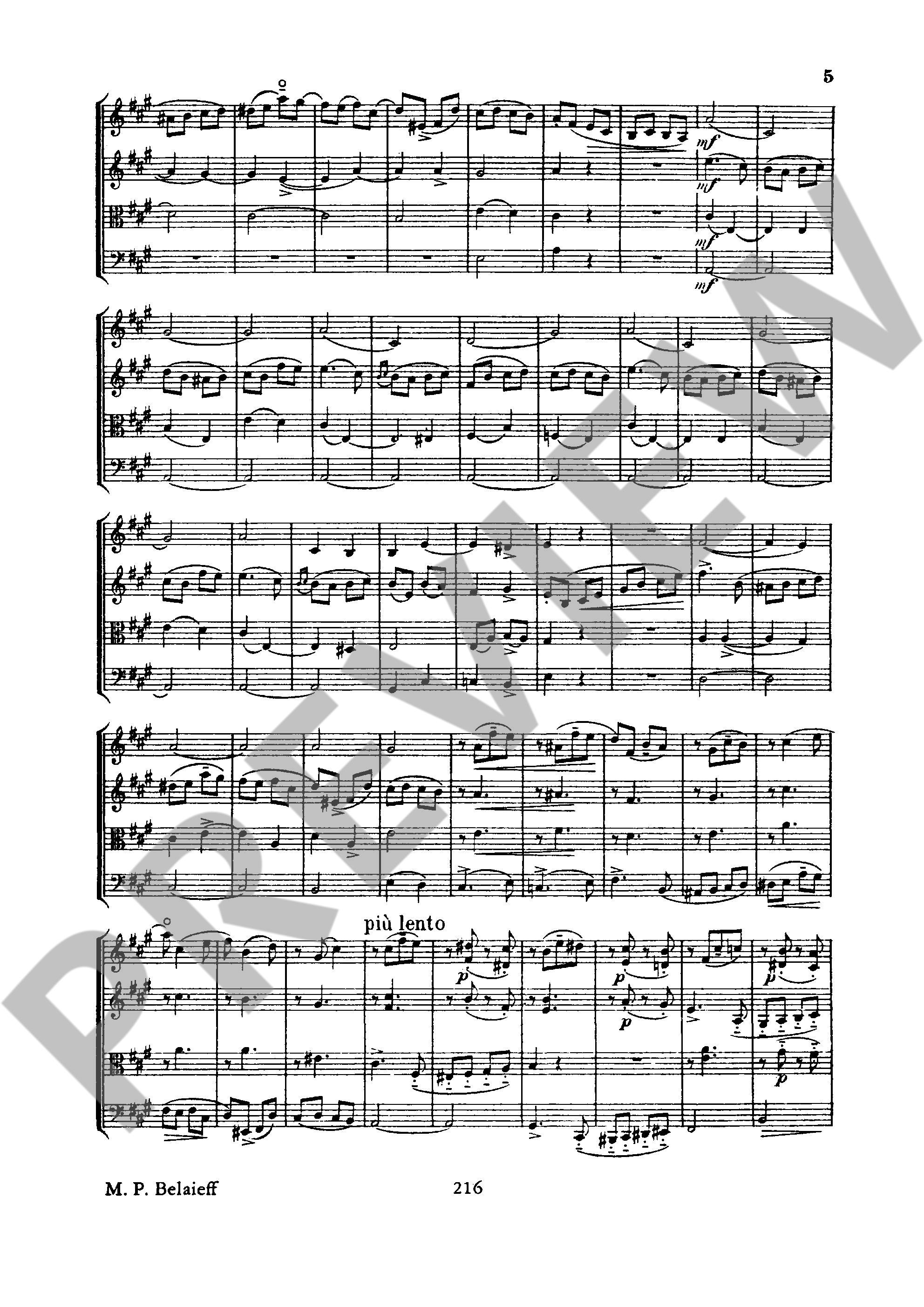 Anderes Coverbild Streichquartett Nr. 1 A-Dur 