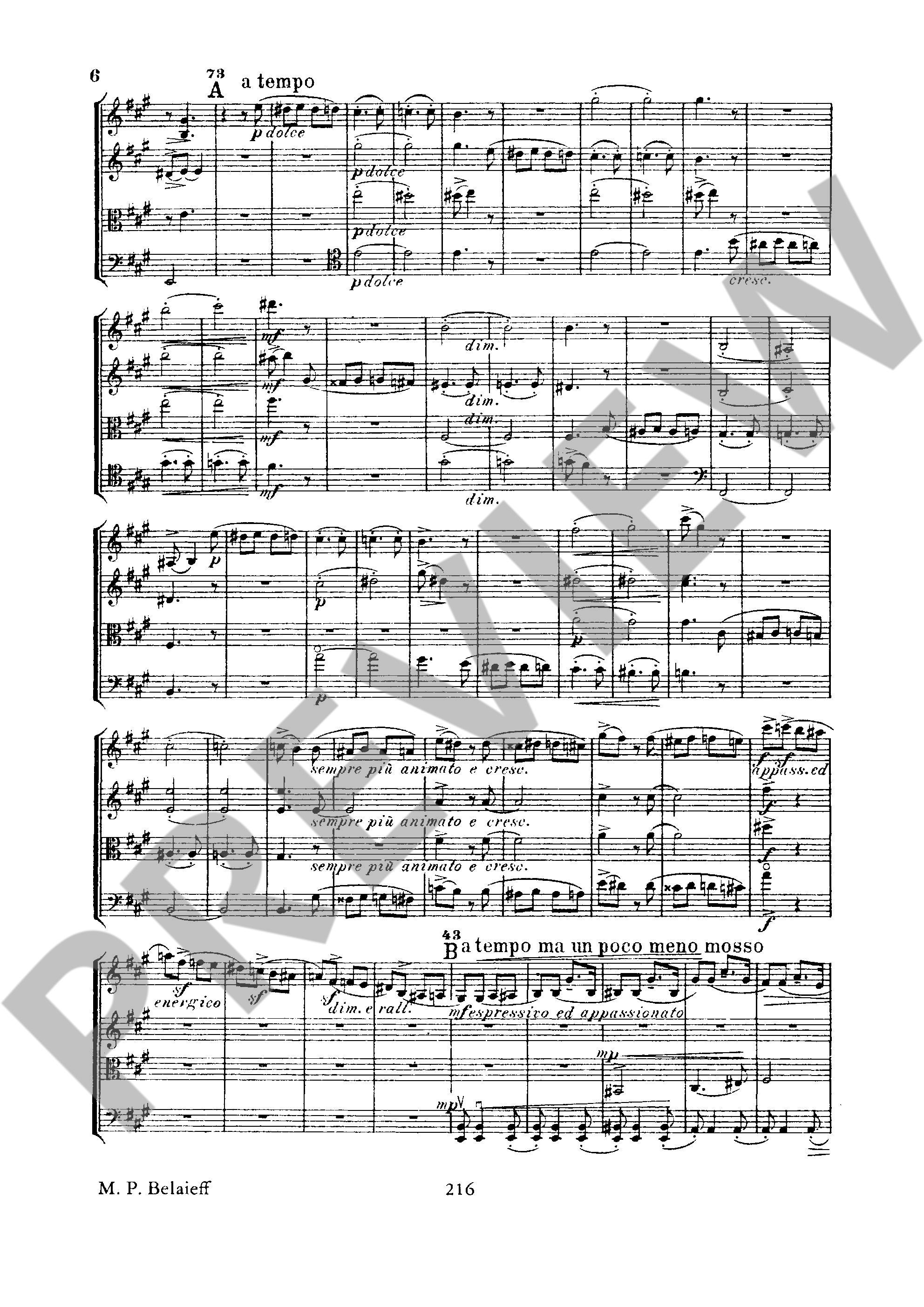 Anderes Coverbild Streichquartett Nr. 1 A-Dur 