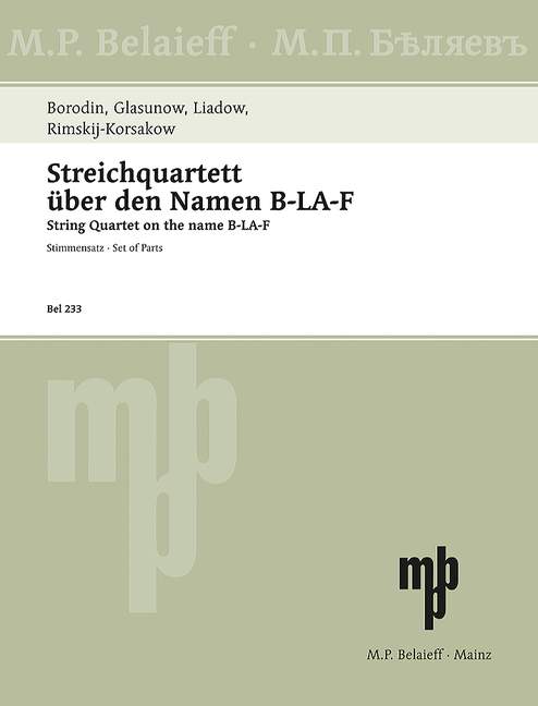 Vorderes Coverbild Streichquartett 