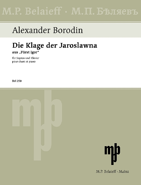 Vorderes Coverbild Die Klage der Jaroslawna 