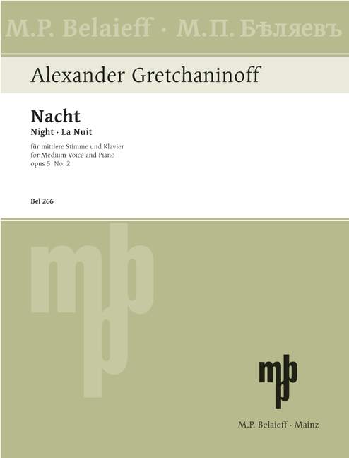 Vorderes Coverbild Vier Lieder op. 5 