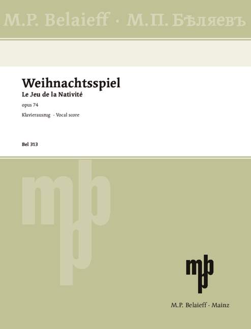 Vorderes Coverbild Weihnachtsspiel op. 74 
