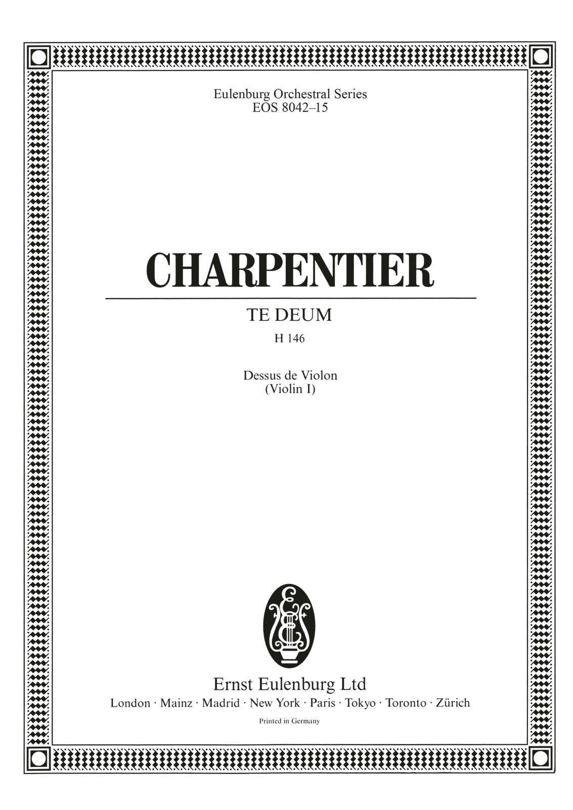 Vorderes Coverbild Te Deum D-Dur H 146