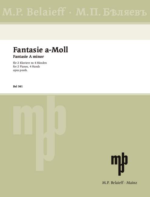 Vorderes Coverbild Fantasie a-Moll op. posth. 