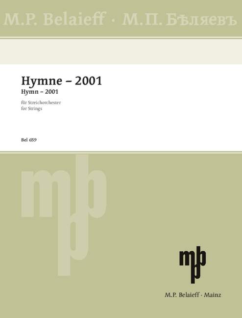 Vorderes Coverbild Hymne - 2001 