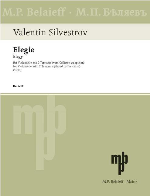 Vorderes Coverbild Elegie 