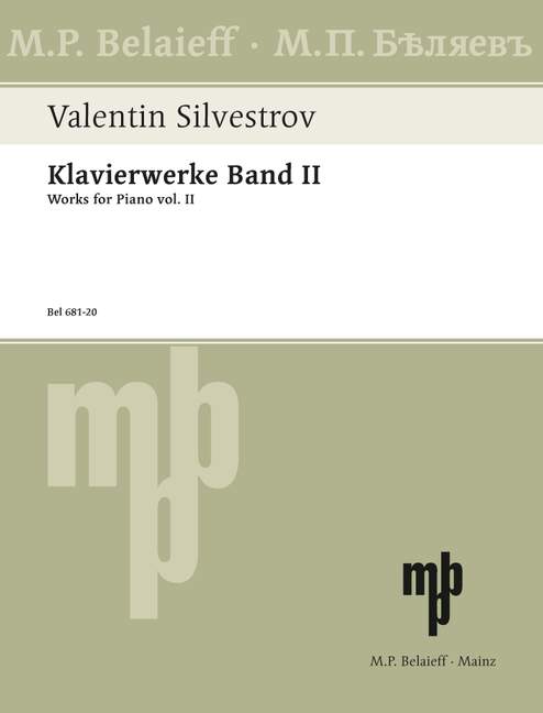 Vorderes Coverbild Klavierwerke Vol. 2