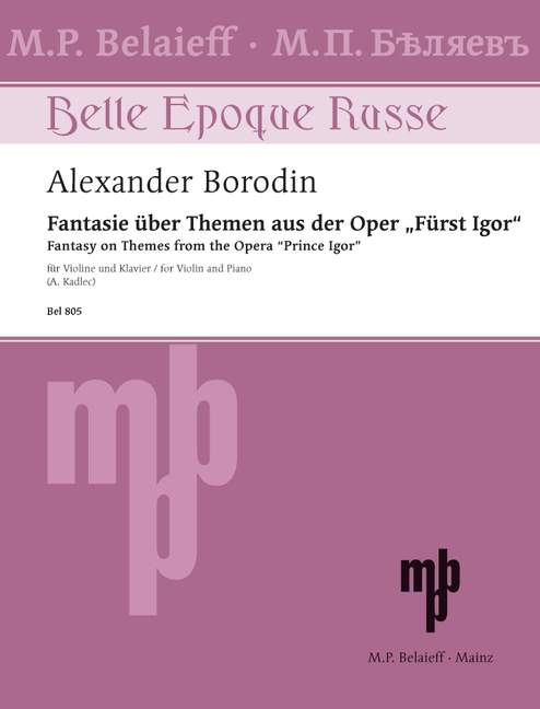 Vorderes Coverbild Fantasie über Themen aus der Oper "Fürst Igor" 