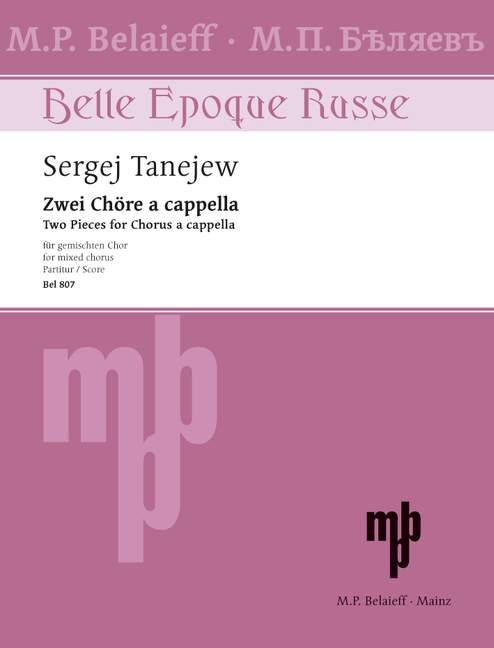 Vorderes Coverbild Zwei Chöre a cappella op. 8+10 