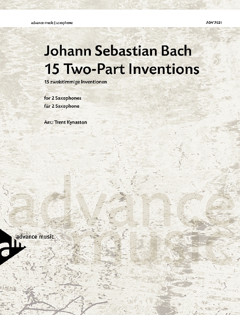 Vorderes Coverbild 15 zweistimmige Inventionen 