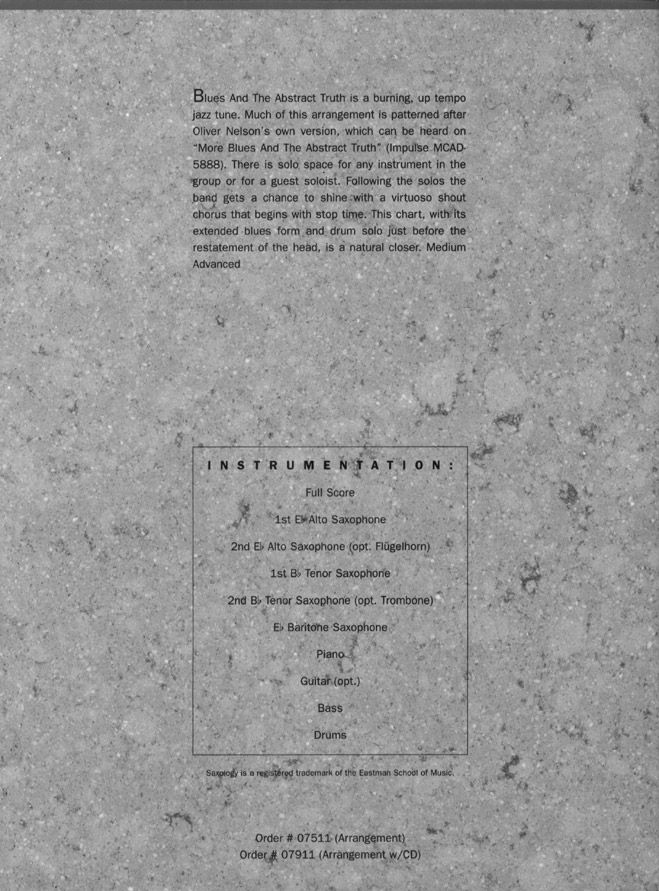 Anderes Coverbild Blues and the Abstract Truth 